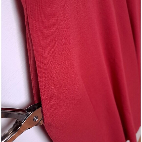 Leith Womens Medium Red Rayon Blend Casual Dress Tank Sleeveless Midi Dress - Picture 4 of 9